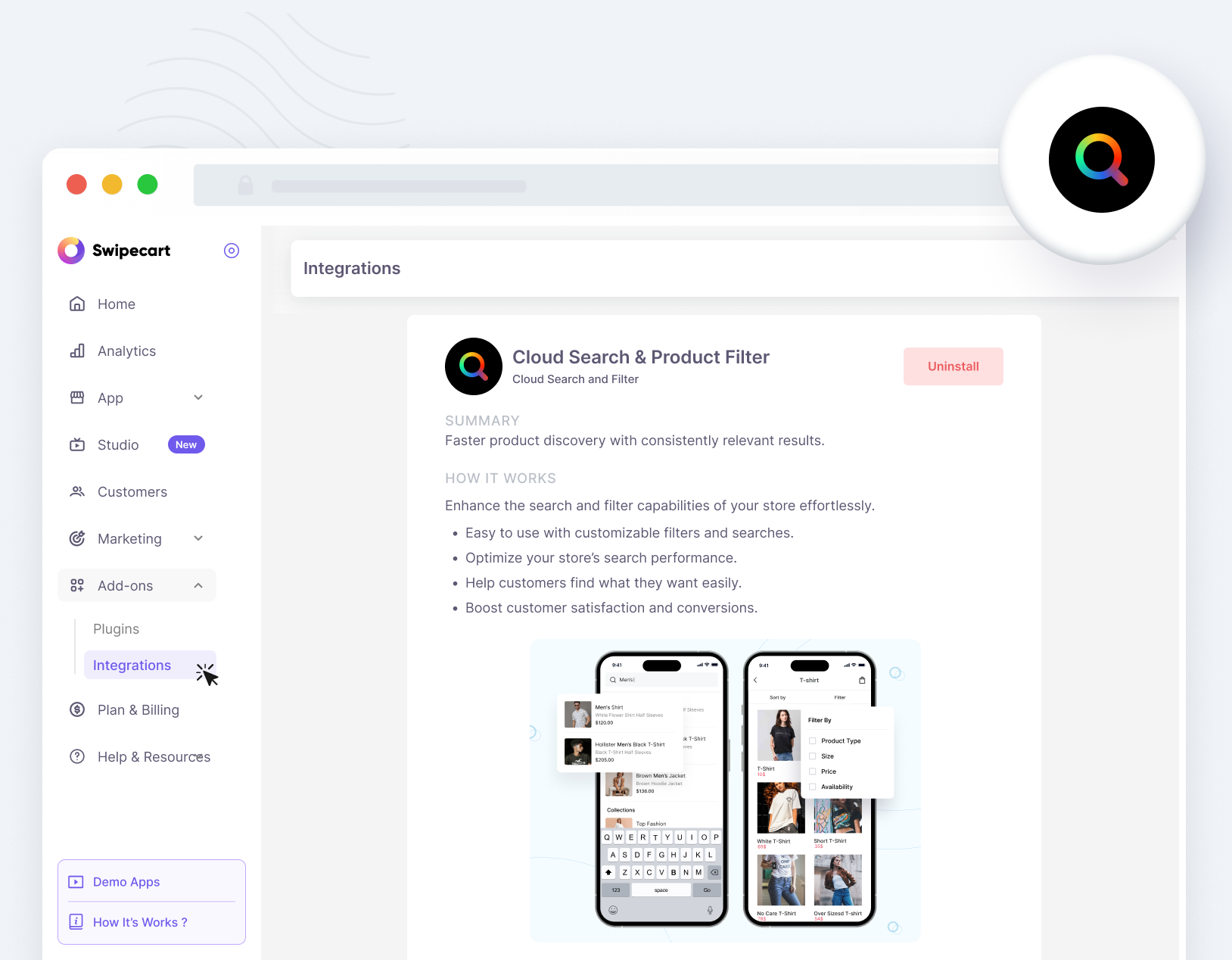 Cloud Search & Product Filter